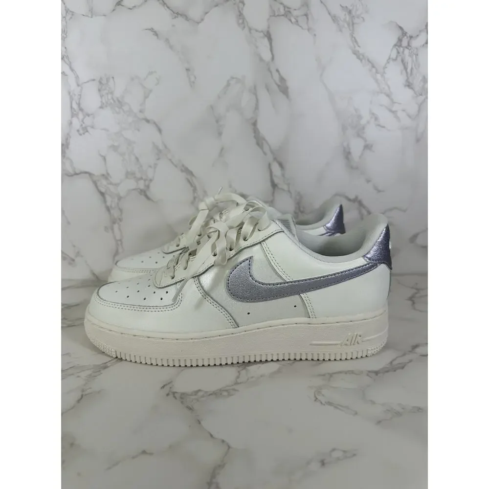 Nike Air Force 1 '07 ESS Shoes Sail Oxygen Purple DV7470-100 Womens Size 8 NEW